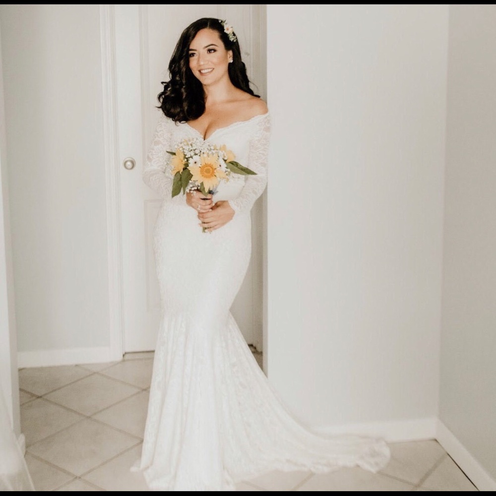 Ivory Sweetheart Mermaid Wedding Dress Gown